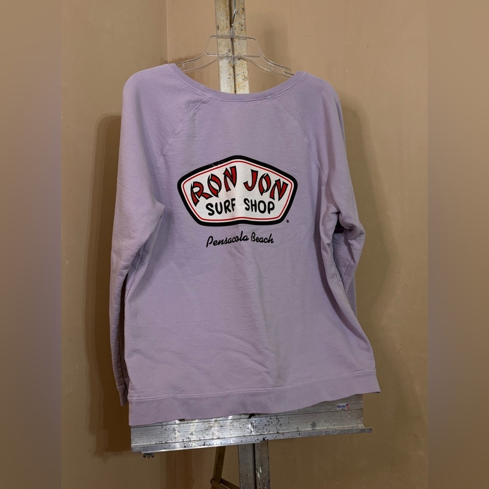 Ron Jon Surf Shop Lavender Sweatshirt Sz XL - Picture 5 of 7